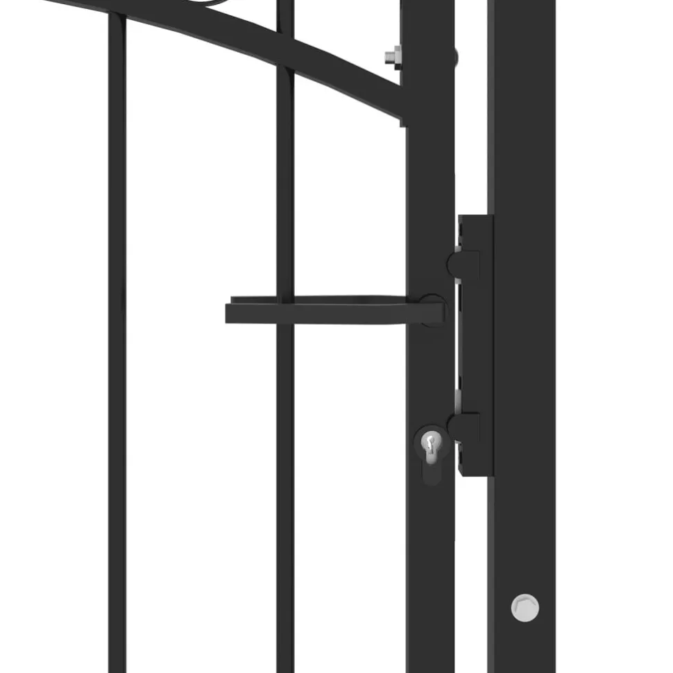 Puutarhaportti piikeillä, teräs, 100x100-200cm, eri kokoja ja värejä