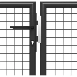 Puutarhaportti teräs 350x100cm antrasiitti
