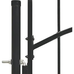 Puutarhaportti teräs 1x1.5m musta