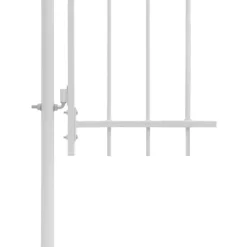 Puutarhaportti teräs 1x1.75m valkoinen