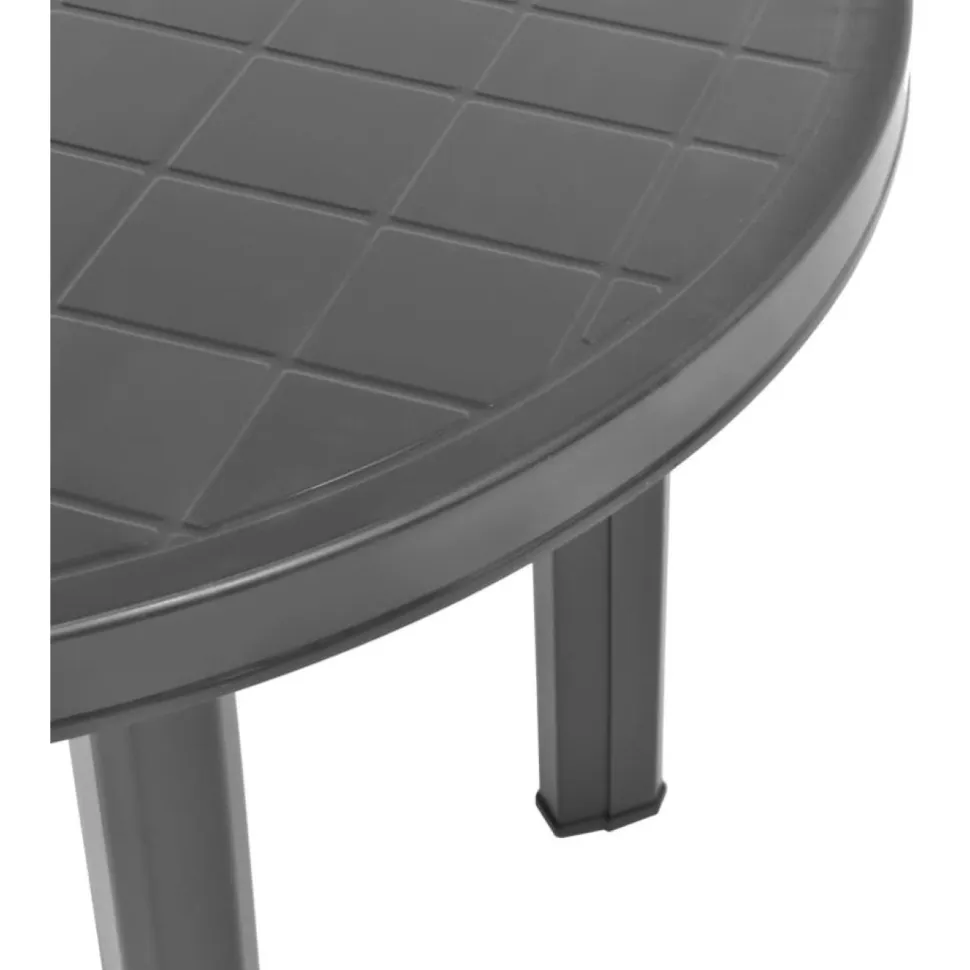 Puutarhapöytä antrasiitti 89 cm muovi