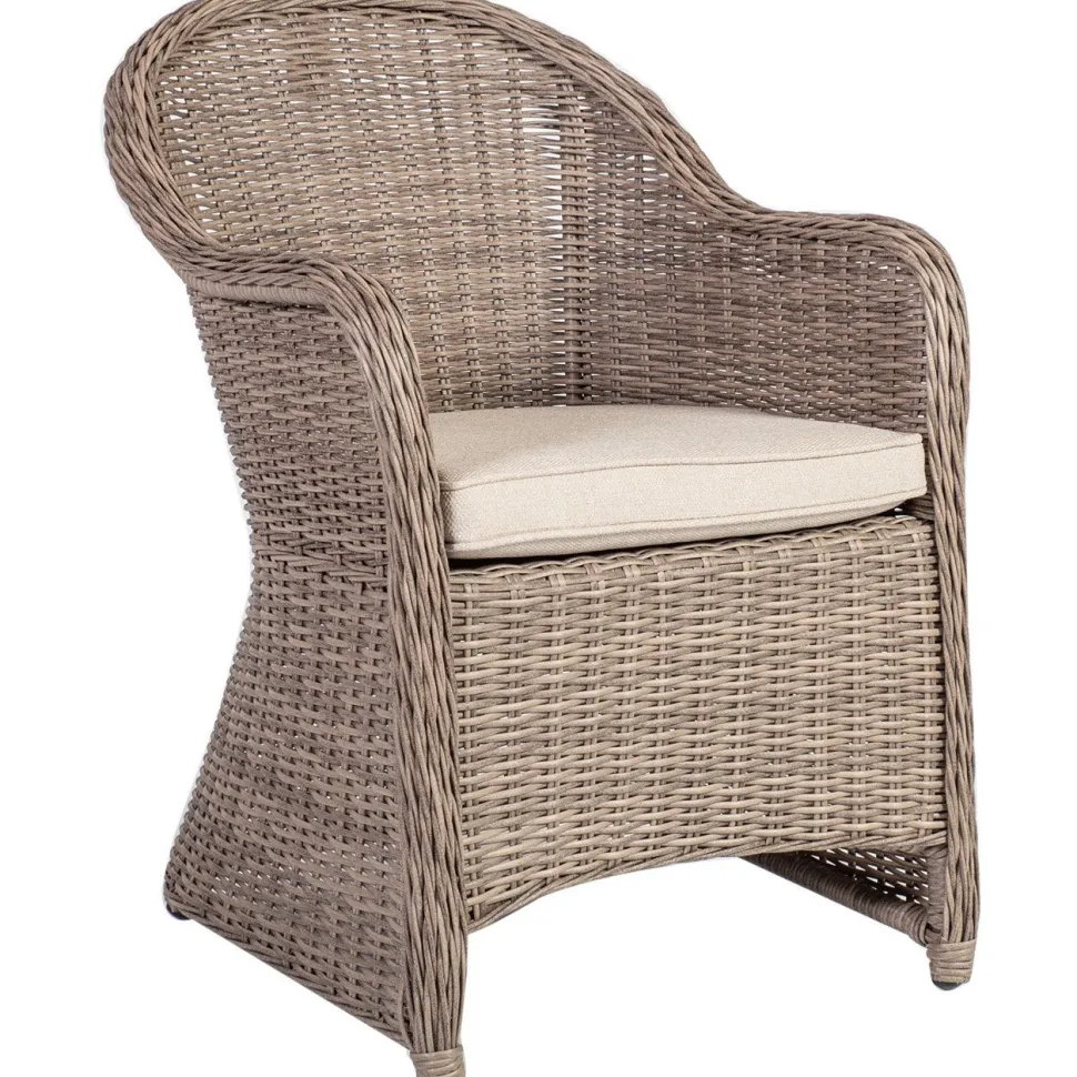 Puutarharyhmä Home4You TOSCANA, 6 tuolia, beige