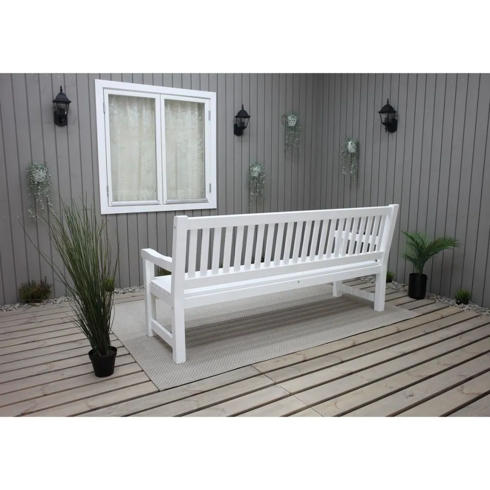 Puutarhasohva Baltic Garden Brooklyn 190cm mustaa