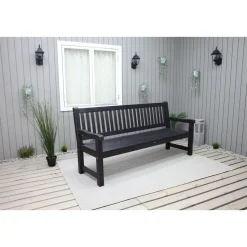 Puutarhasohva Baltic Garden Brooklyn 190cm mustaa