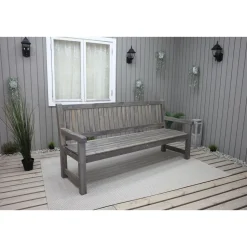 Puutarhasohva Baltic Garden Brooklyn 190cm mustaa
