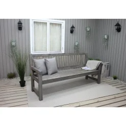 Puutarhasohva Baltic Garden Brooklyn 190cm mustaa