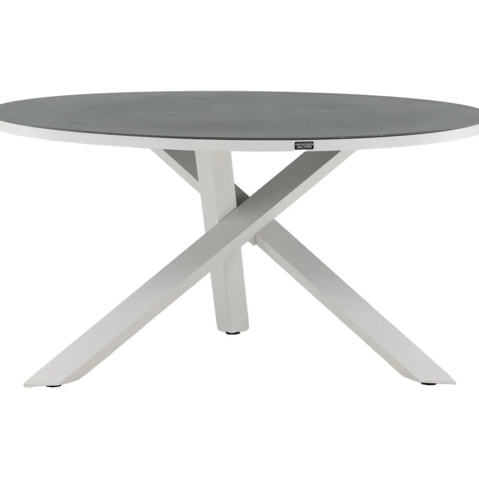 Pyöreä ruokapöytä Venture Home Copacabana 2, Ø140cm, harmaa/valkoinen