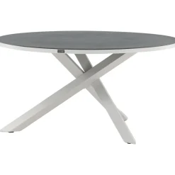 Pyöreä ruokapöytä Venture Home Copacabana 2, Ø140cm, harmaa/valkoinen