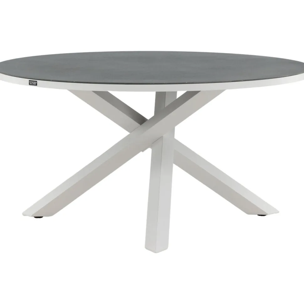 Pyöreä ruokapöytä Venture Home Copacabana 2, Ø140cm, harmaa/valkoinen