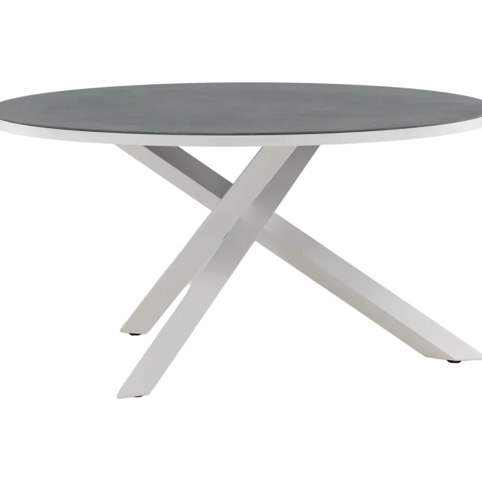 Pyöreä ruokapöytä Venture Home Copacabana 2, Ø140cm, harmaa/valkoinen