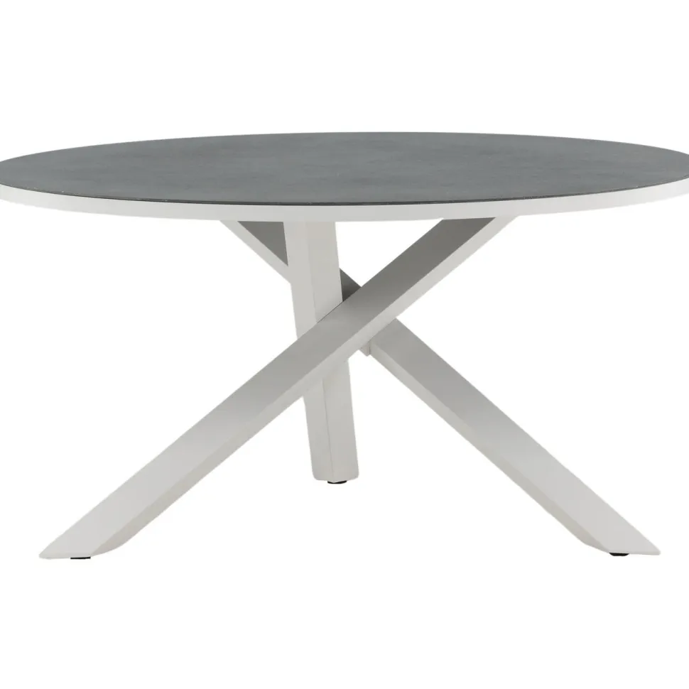 Pyöreä ruokapöytä Venture Home Copacabana 2, Ø140cm, harmaa/valkoinen
