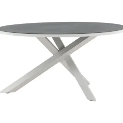 Pyöreä ruokapöytä Venture Home Copacabana 2, Ø140cm, harmaa/valkoinen