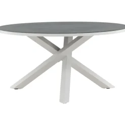 Pyöreä ruokapöytä Venture Home Copacabana 2, Ø140cm, harmaa/valkoinen