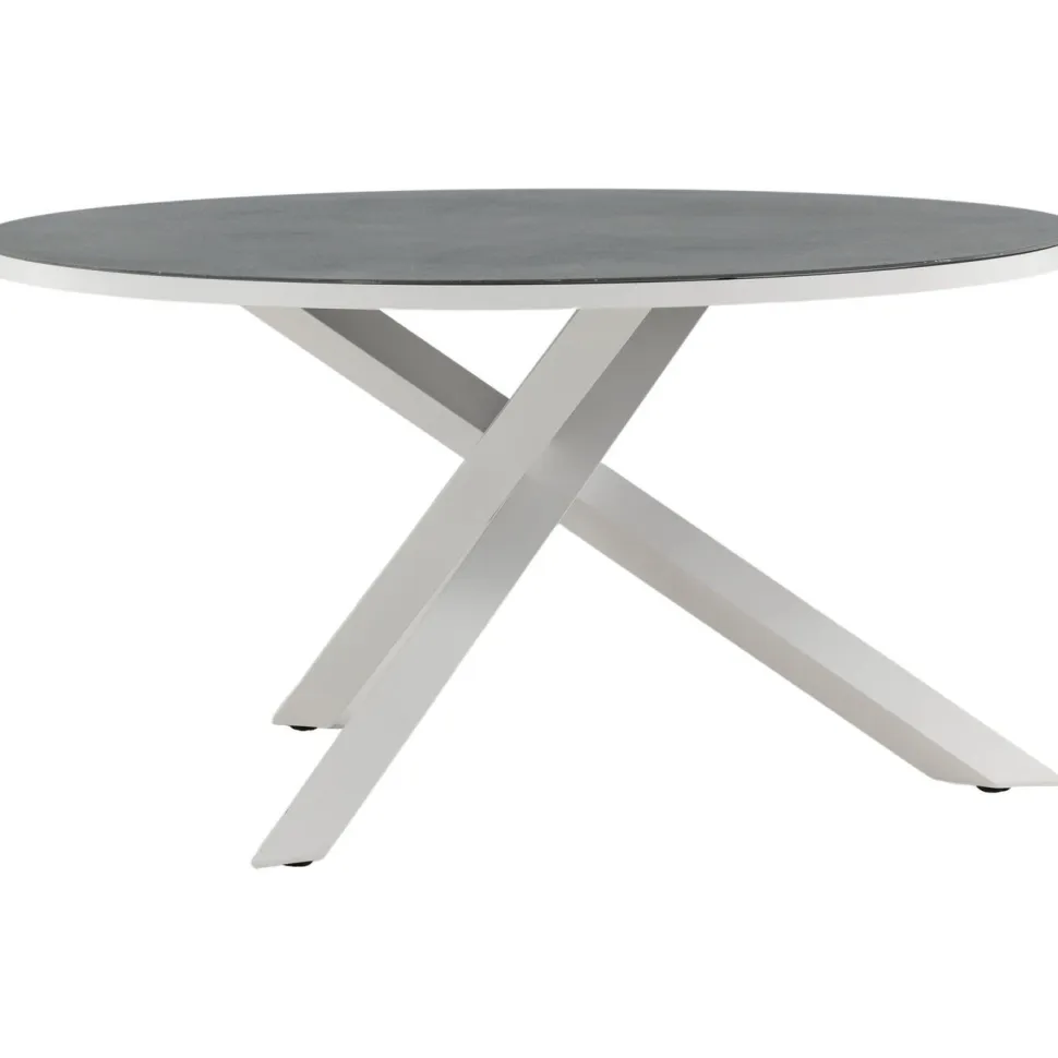 Pyöreä ruokapöytä Venture Home Copacabana 2, Ø140cm, harmaa/valkoinen