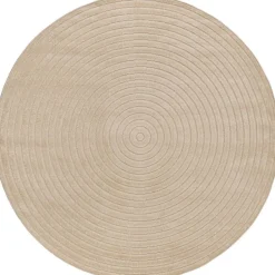 Pyöreä matto Benina Hawaii Circle, sisä- ja ulkokäyttöön, Ø200cm, pellava