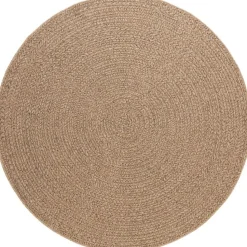 Pyöreä matto Benina Natural Circle, sisä- ja ulkokäyttöön, Ø120cm, ruskea
