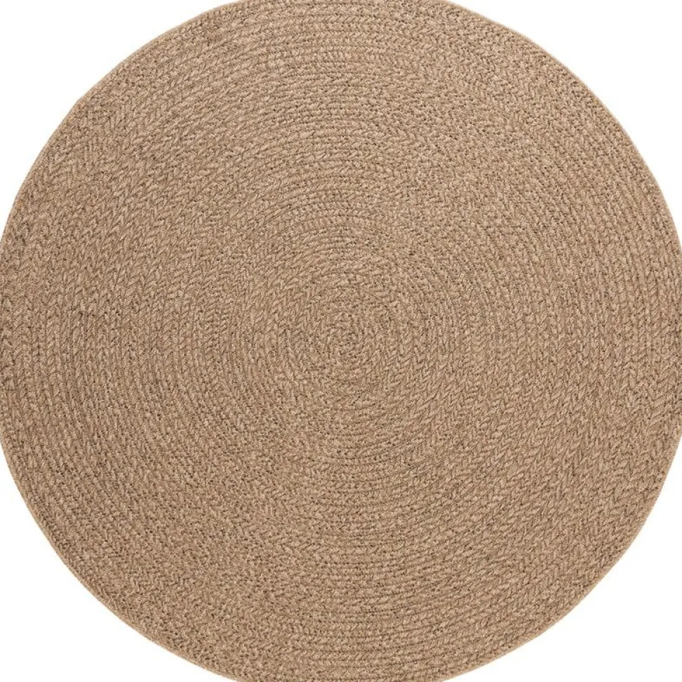 Pyöreä matto Benina Natural Circle, sisä- ja ulkokäyttöön, Ø120cm, ruskea