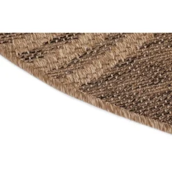 Pyöreä matto Benina Natural Shape, sisä- ja ulkokäyttöön, Ø200cm, ruskea