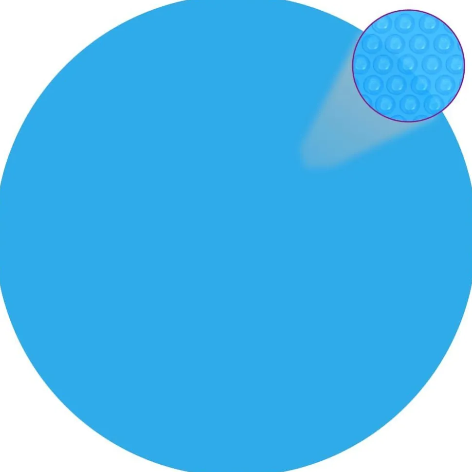 Pyöreä uima-altaan suoja 488 cm pe sininen