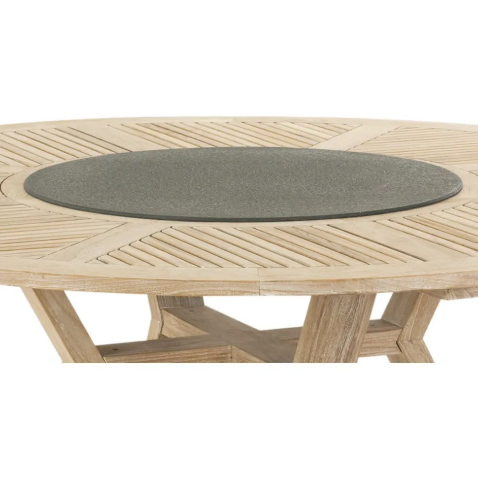 Pyörivä tarjotin Brafab Circus-ruokapöytään, Ø80cm, musta