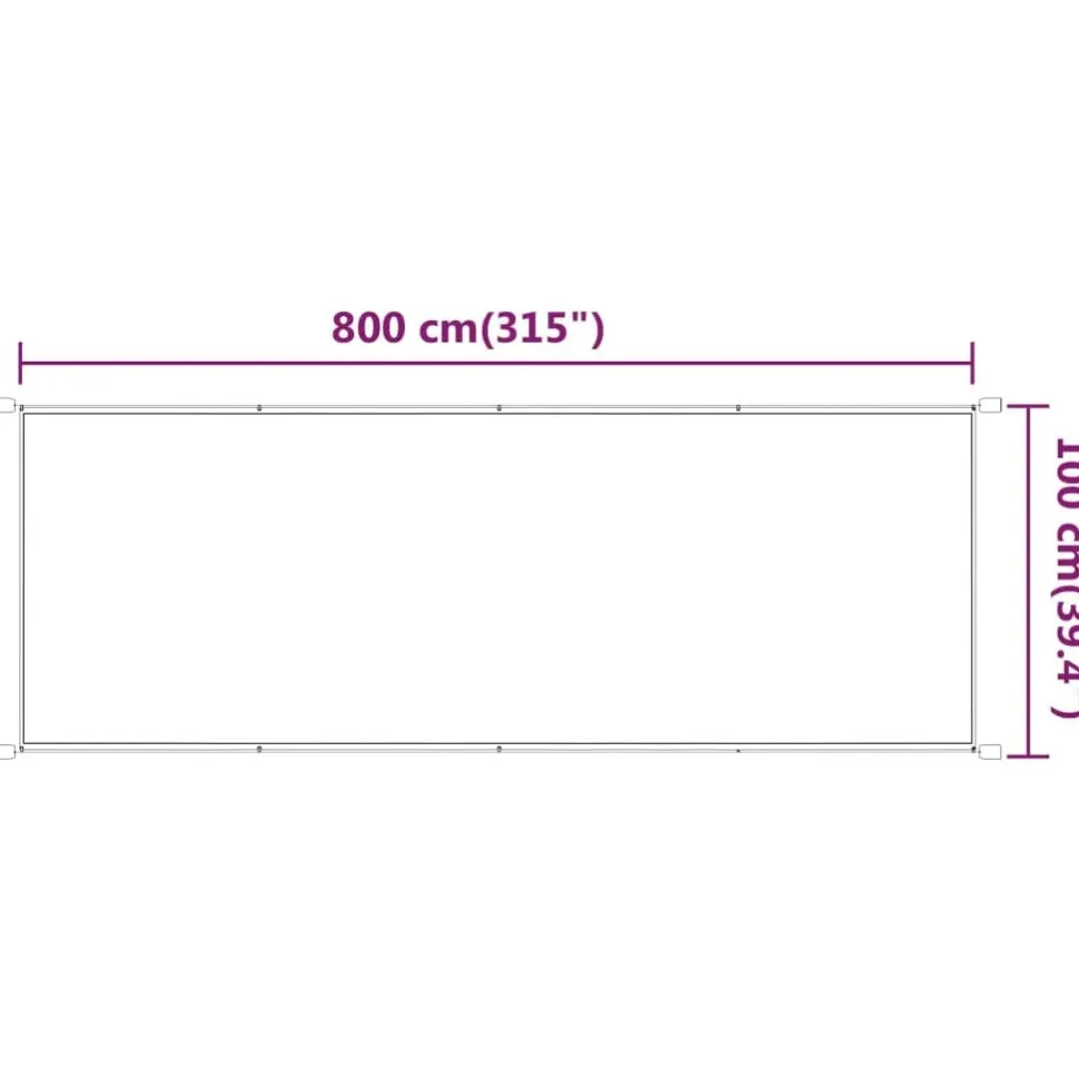 Pystymarkiisi 60-180 x 600-1200cm, Oxford-kangas, eri kokoja ja värejä