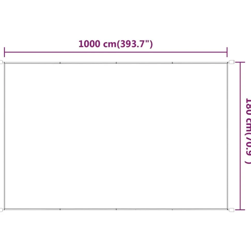 Pystymarkiisi 60-180 x 600-1200cm, Oxford-kangas, eri kokoja ja värejä