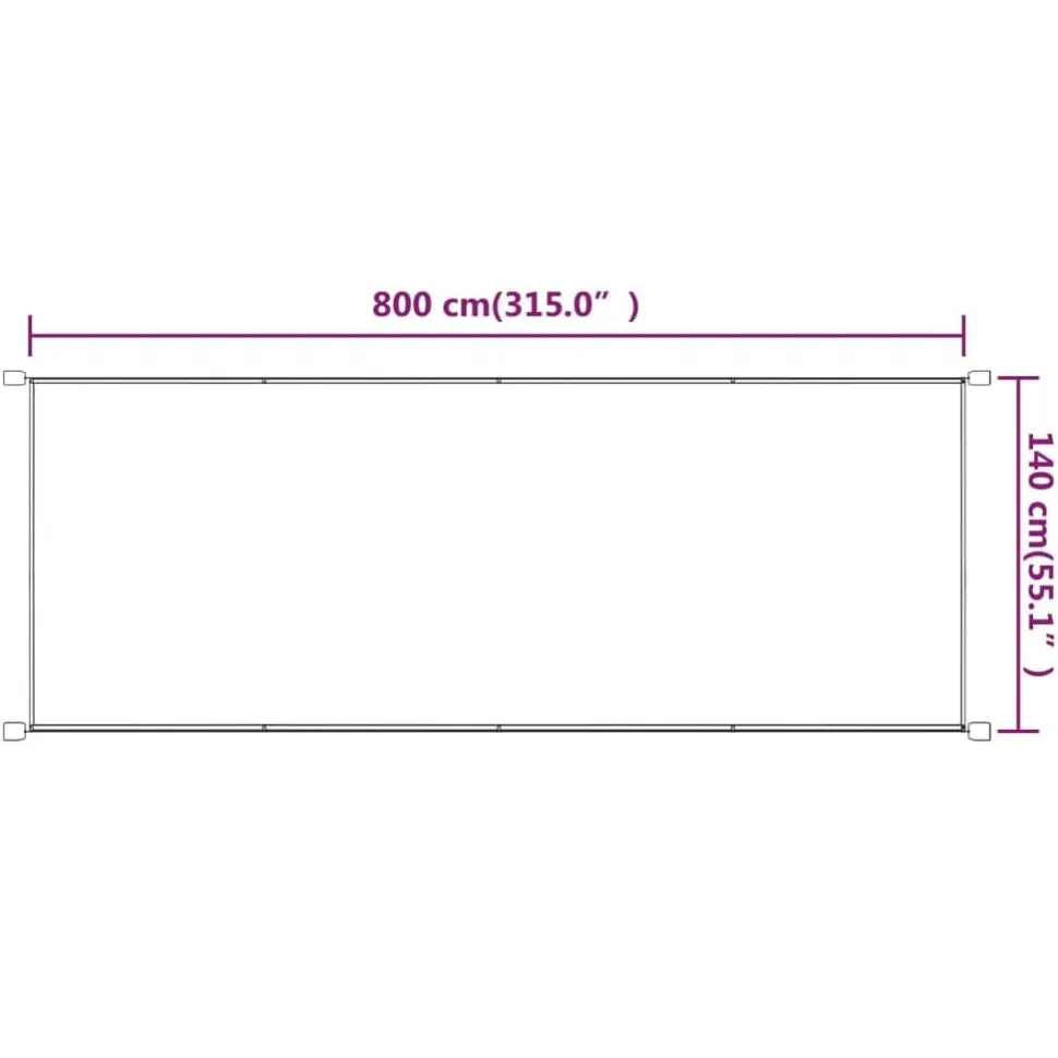 Pystymarkiisi 60-180 x 600-1200cm, Oxford-kangas, eri kokoja ja värejä