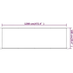 Pystymarkiisi 60-180 x 600-1200cm, Oxford-kangas, eri kokoja ja värejä