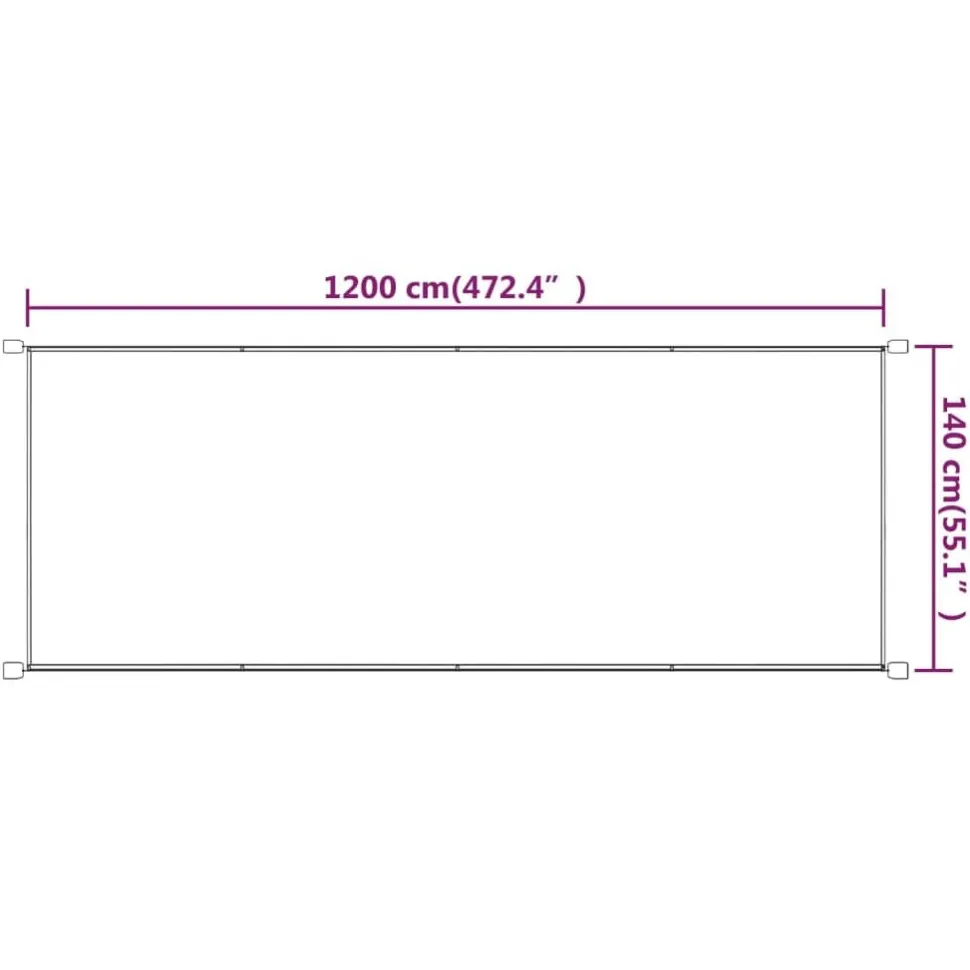 Pystymarkiisi 60-180 x 600-1200cm, Oxford-kangas, eri kokoja ja värejä