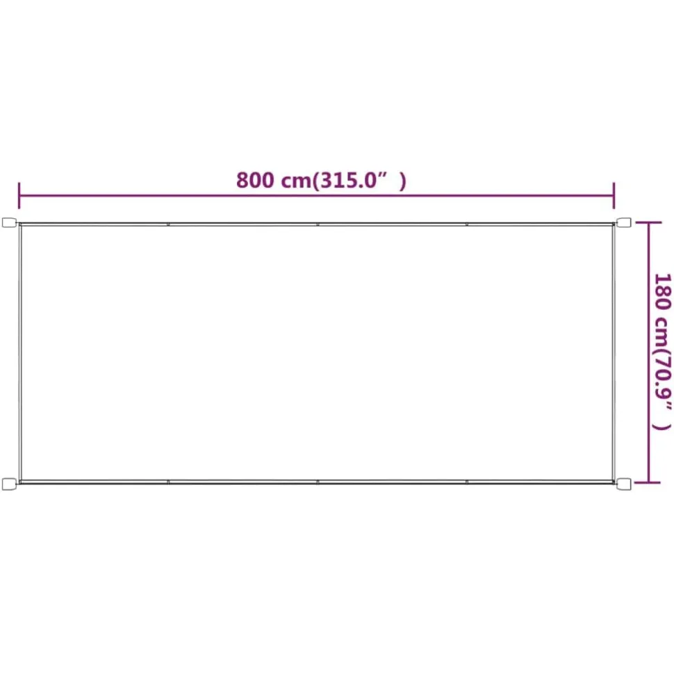 Pystymarkiisi 60-180 x 600-1200cm, Oxford-kangas, eri kokoja ja värejä