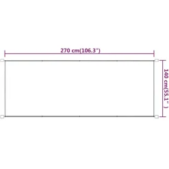 Pystymarkiisi 60x270 cm Oxford-kangas sininen