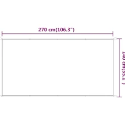 Pystymarkiisi 60x270 cm Oxford-kangas sininen