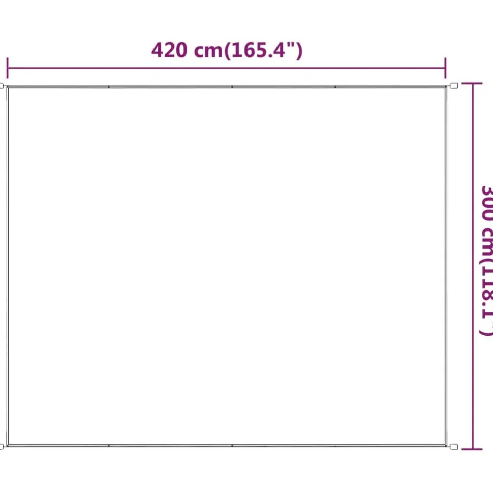 Pystymarkiisi 60x270 cm Oxford-kangas sininen