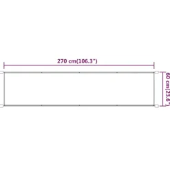 Pystymarkiisi 60x270 cm Oxford-kangas sininen
