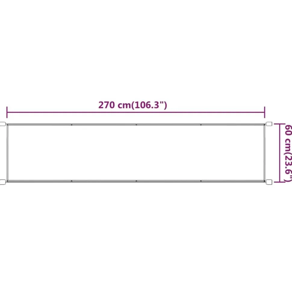 Pystymarkiisi 60x270 cm Oxford-kangas sininen