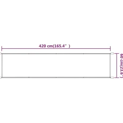Pystymarkiisi 60x270 cm Oxford-kangas sininen