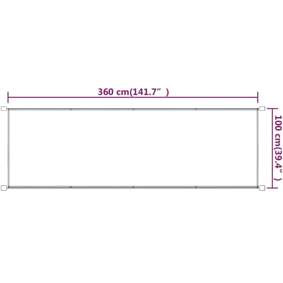 Pystymarkiisi 60x270 cm Oxford-kangas sininen