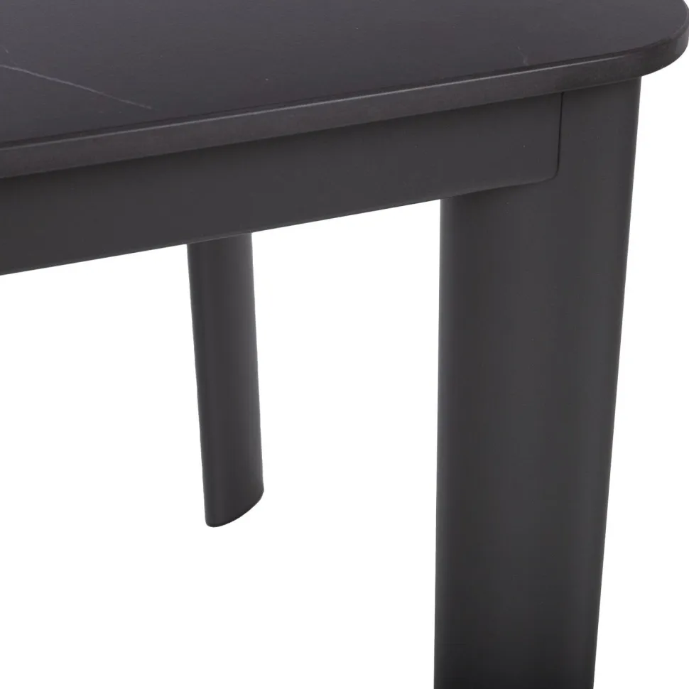 Pöytä Home4You BEIDA 180x90xK75 cm, musta