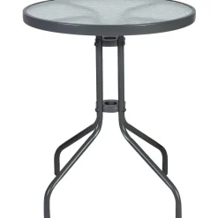 Pöytä Home4You BISTRO Ø60xK70 cm, harmaa