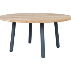 Pöytä Home4You MARLINE Ø160xK76 cm, tiikki, ruskea