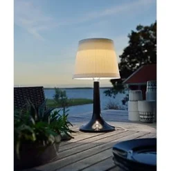 Pöytävalaisin Konstsmide Assisi 7109-752 LED solar musta