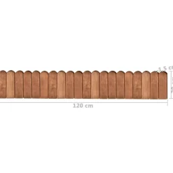 Raja-aitarulla ruskea 120cm kyllästetty mänty