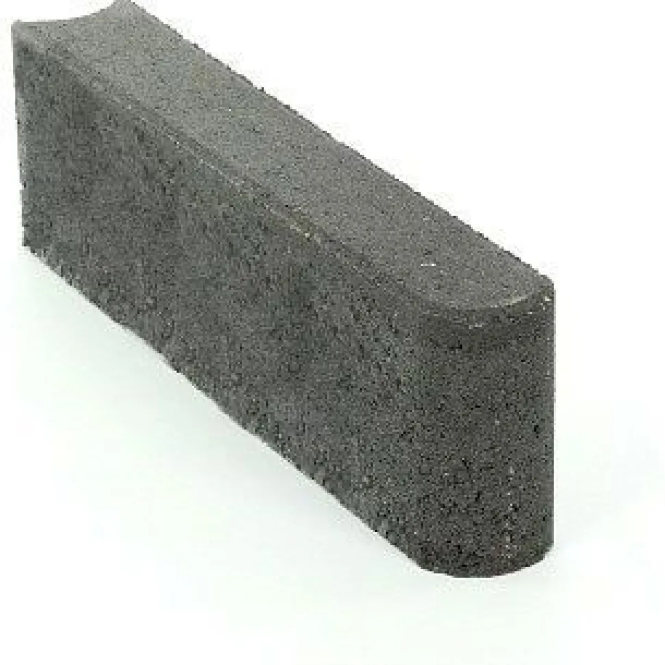 Reunakivi Rudus 500x80x140 mm sileä musta