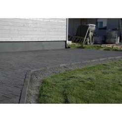 Reunalista 500x120x80 mm musta/grafiitti