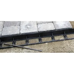 Reunatuki Benders muovi 2440 mm 2 kpl + 12 maapiikkiä musta