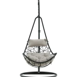 Riipputuoli Venture Home Vide, telineellä, musta/harmaa