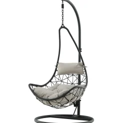 Riipputuoli Venture Home Vide, telineellä, musta/harmaa
