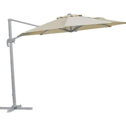 Riippuva aurinkovarjo Brafab Linz, Ø300cm, khaki/vaaleanharmaa