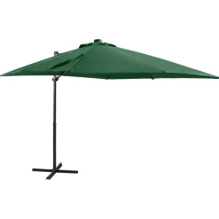 Riippuva aurinkovarjo tangolla ja LED-valoilla 250cm terrakotta