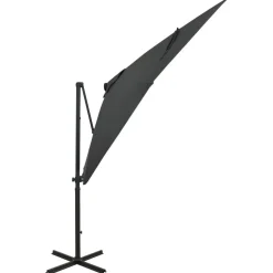 Riippuva aurinkovarjo tangolla ja LED-valoilla 250cm terrakotta